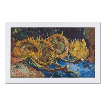 Reproductie Van Gogh Vier uitgebloeide zonnebloemen