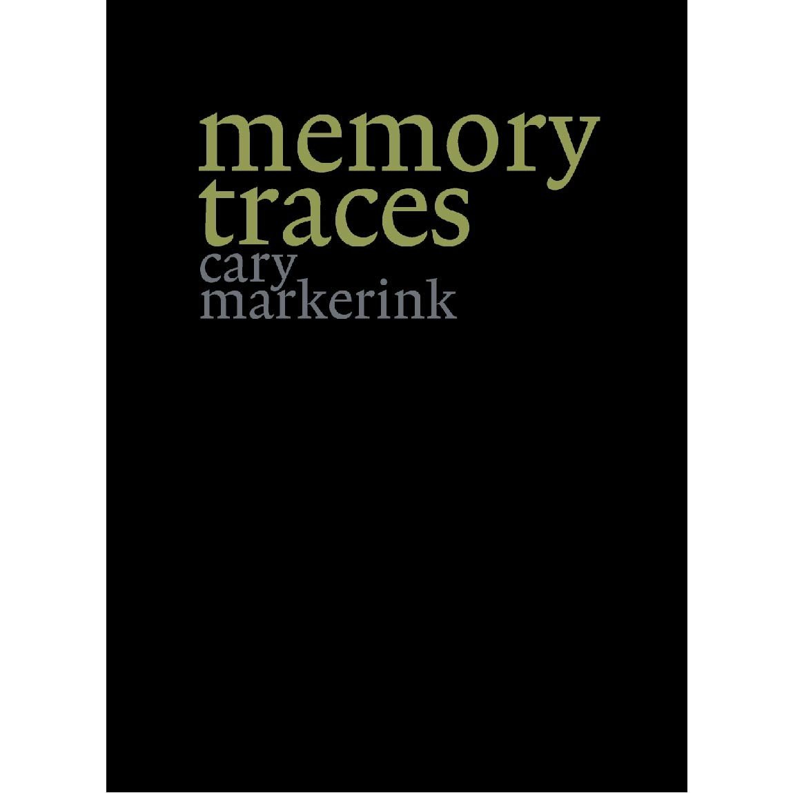 Fotoboek Memory traces Cary Markerink