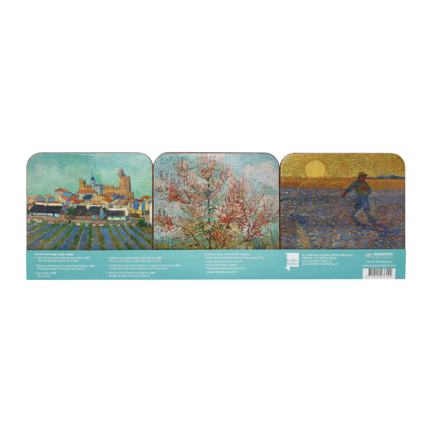 Onderzetters Van Gogh set van zes