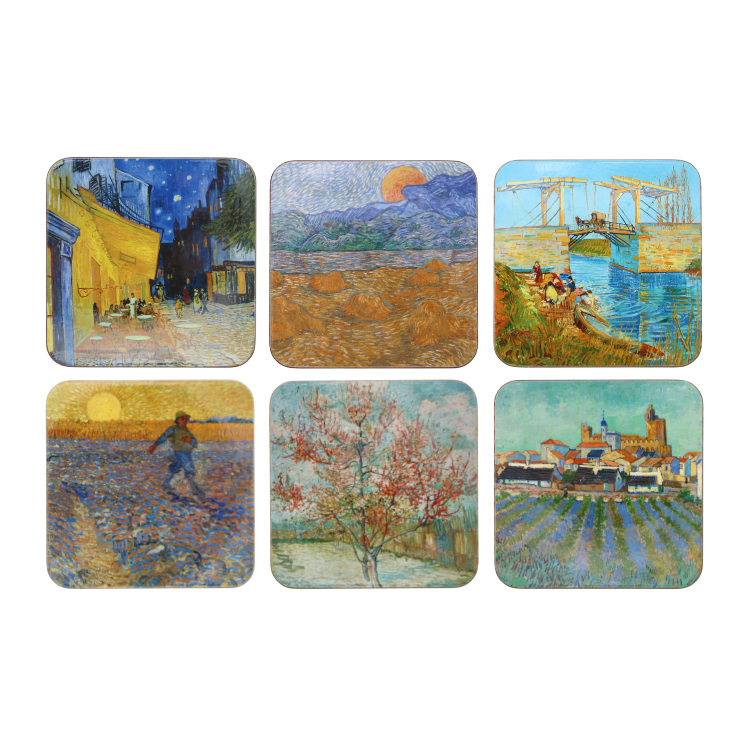 Onderzetters Van Gogh set van zes