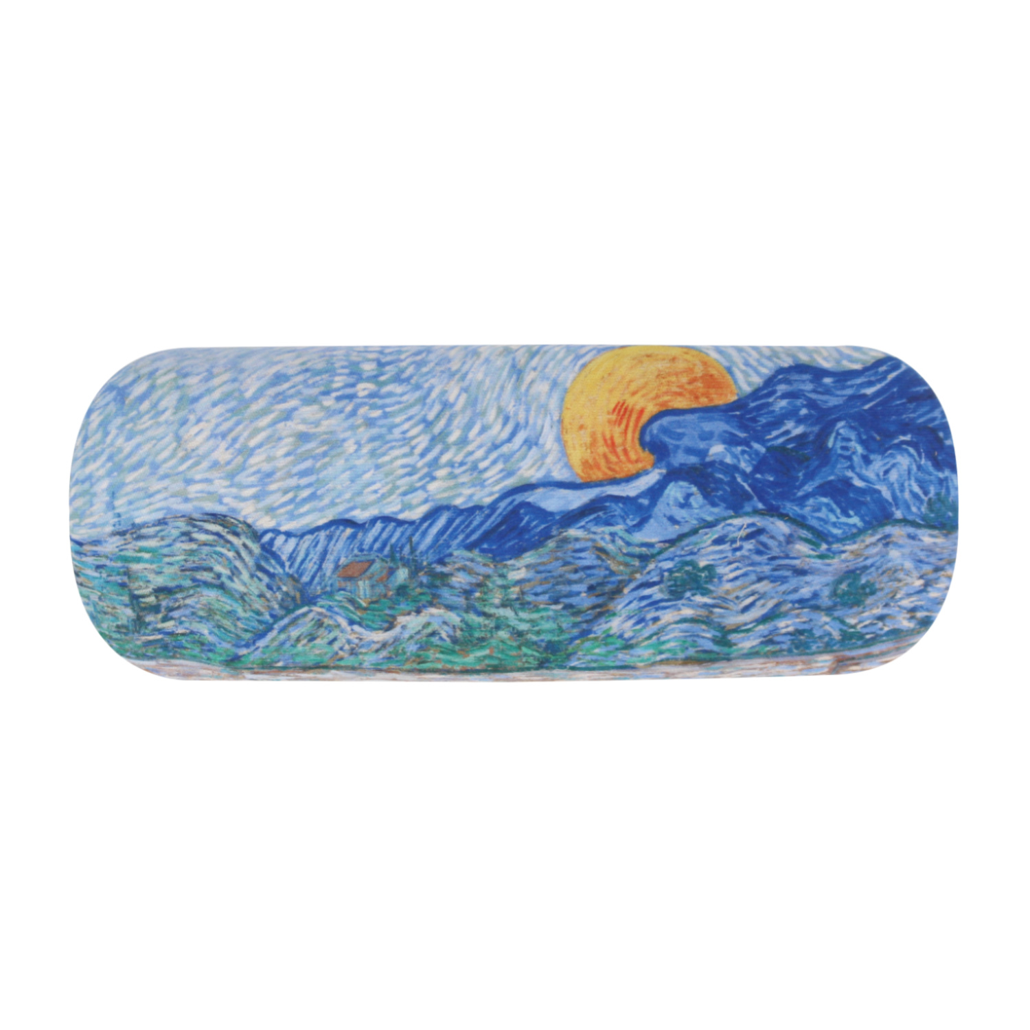 Glasses case Van Gogh Landscape with wheat sheaves and rising moon