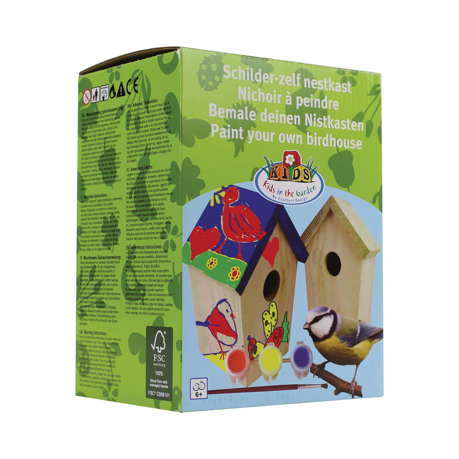 Paint-it-yourself nesting box