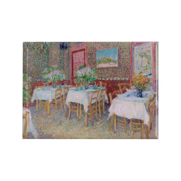Koelkast magneet Van Gogh Interieur van een restaurant