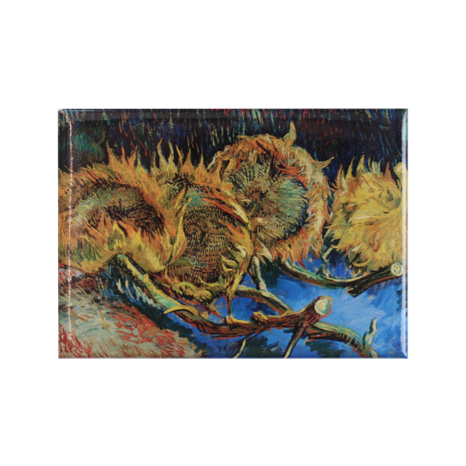 Fridge magnet Van Gogh Four sunflowers gone to seed