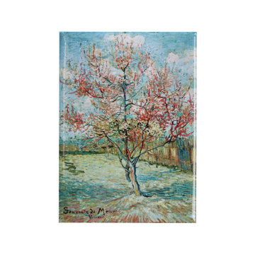 Koelkast magneet Van Gogh Roze perzikbomen ('Souvenir de Mauve')