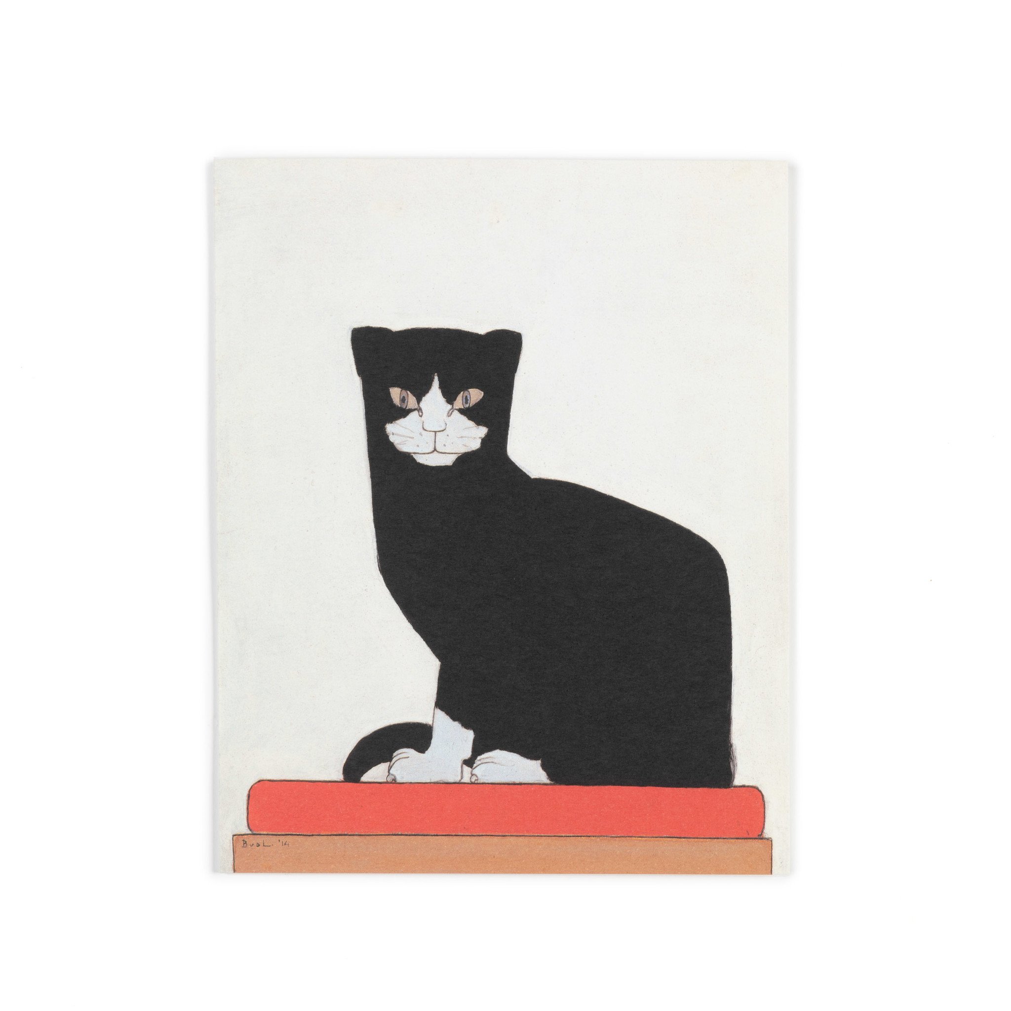 Double card Bart van der Leck The cat