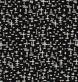 Cushion cover Mondriaan black Composition in line, second state