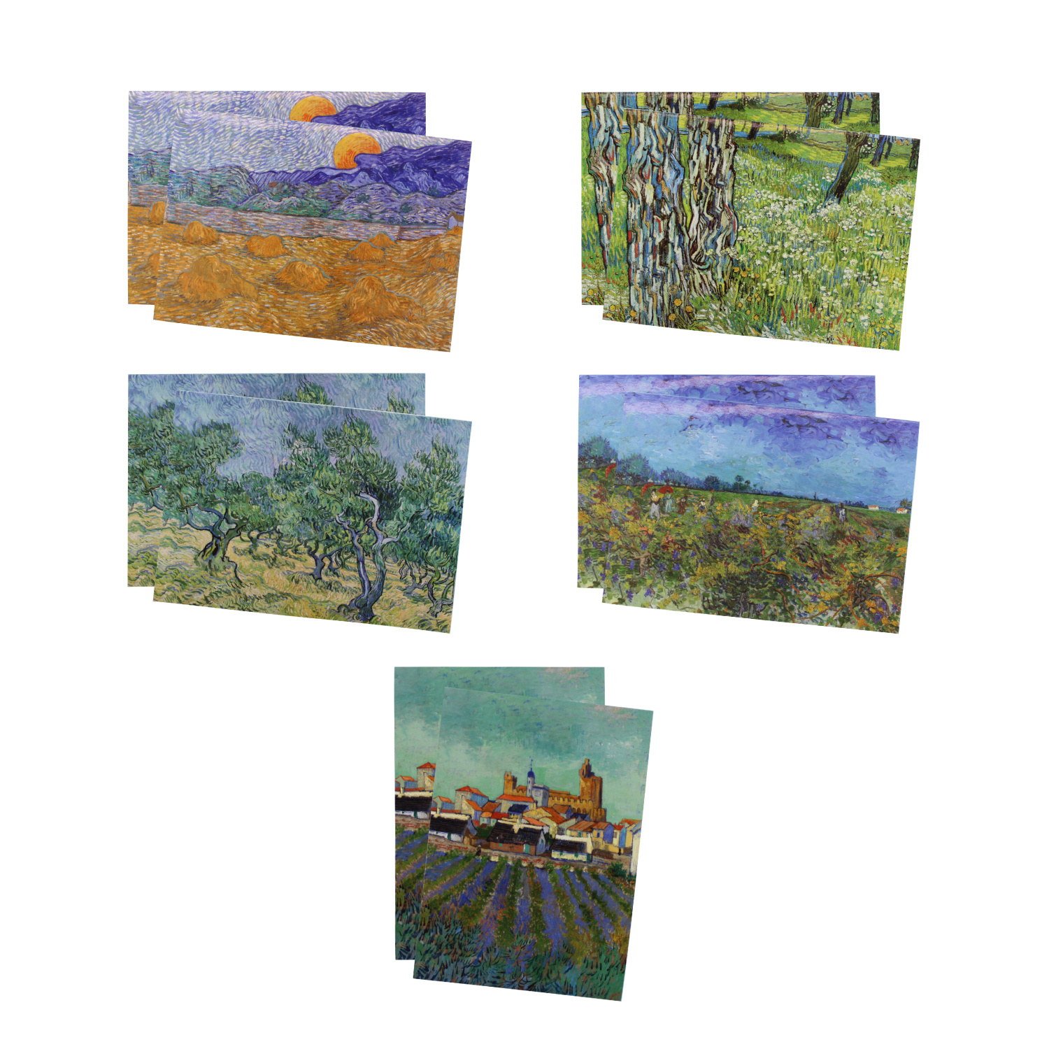 Kaartenset Van Gogh landschappen