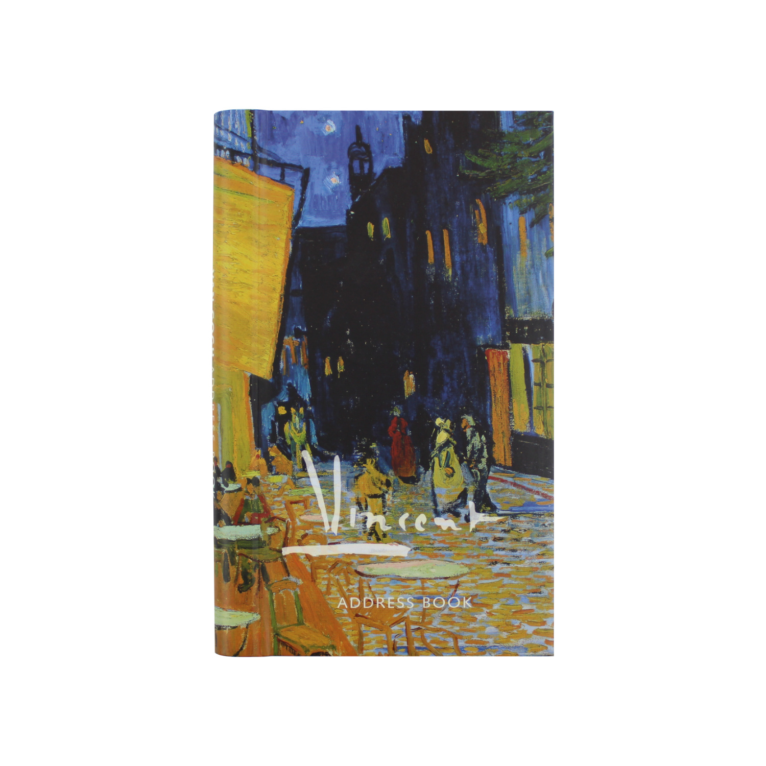 Adresboek groot Van Gogh Caféterras bij nacht