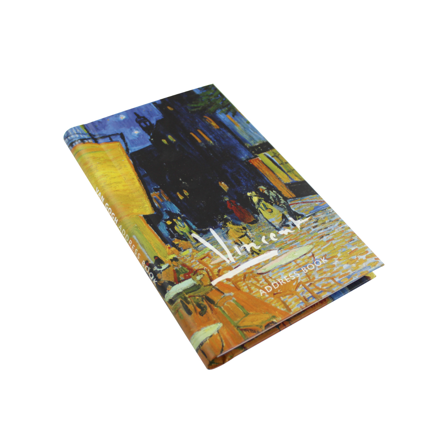 Adresboek groot Van Gogh Caféterras bij nacht