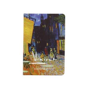 Adresboek klein Van Gogh Caféterras bij nacht (Place du Forum)
