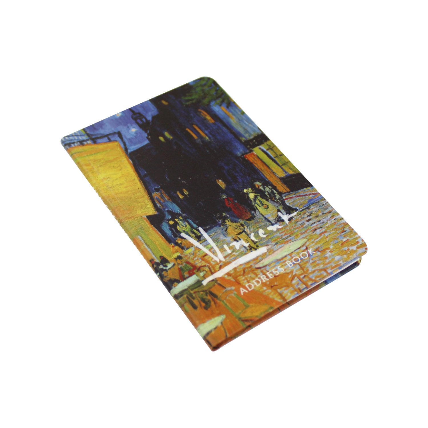Adresboek klein Van Gogh Caféterras bij nacht