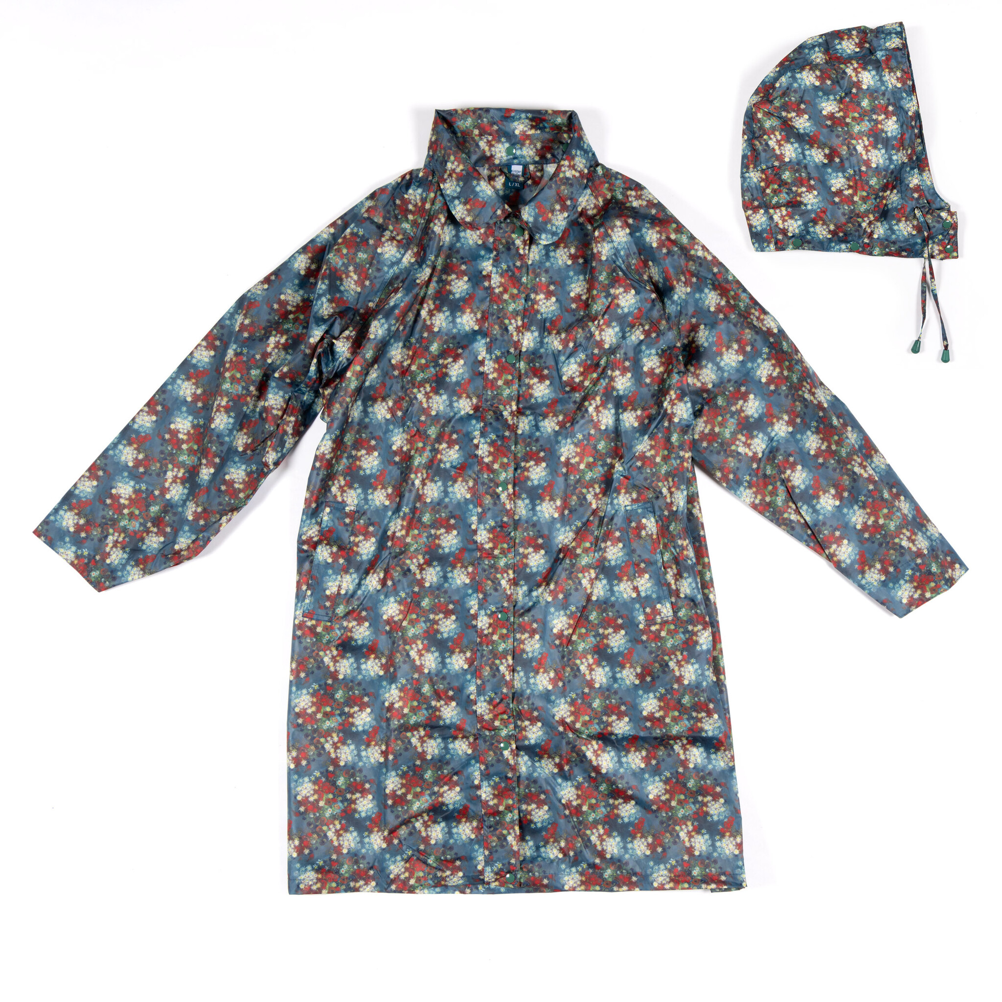 Unique raincoat Van Gogh | Still Life with Meadow Flowers and Roses