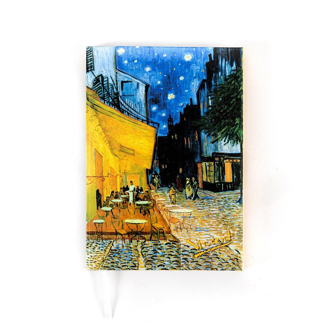 Magnetic notebook Van Gogh | Terrace of a Café at Night