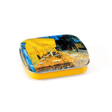 Uniek blikje met mini pepermuntjes - Van Gogh