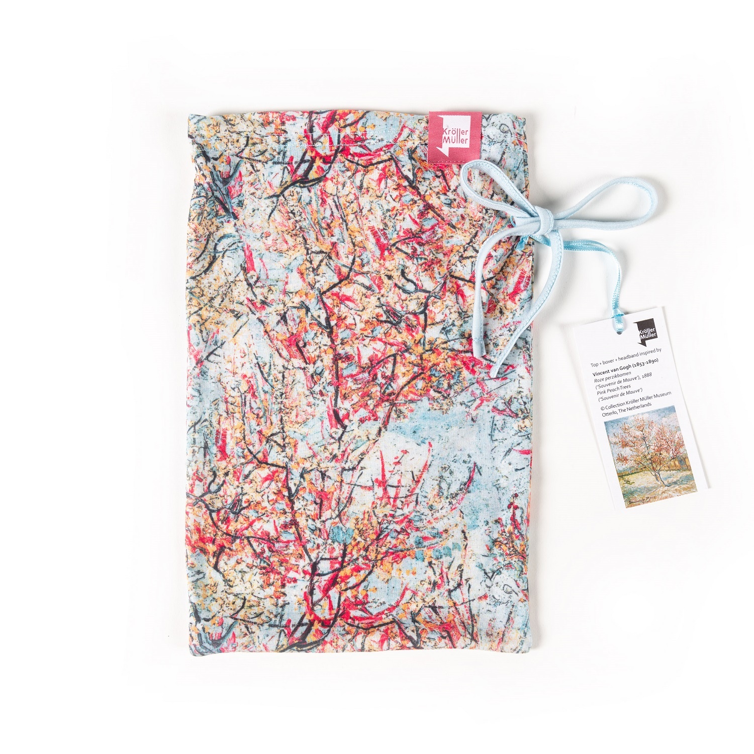 Yoga clothing set Van Gogh | Pink Peach Trees