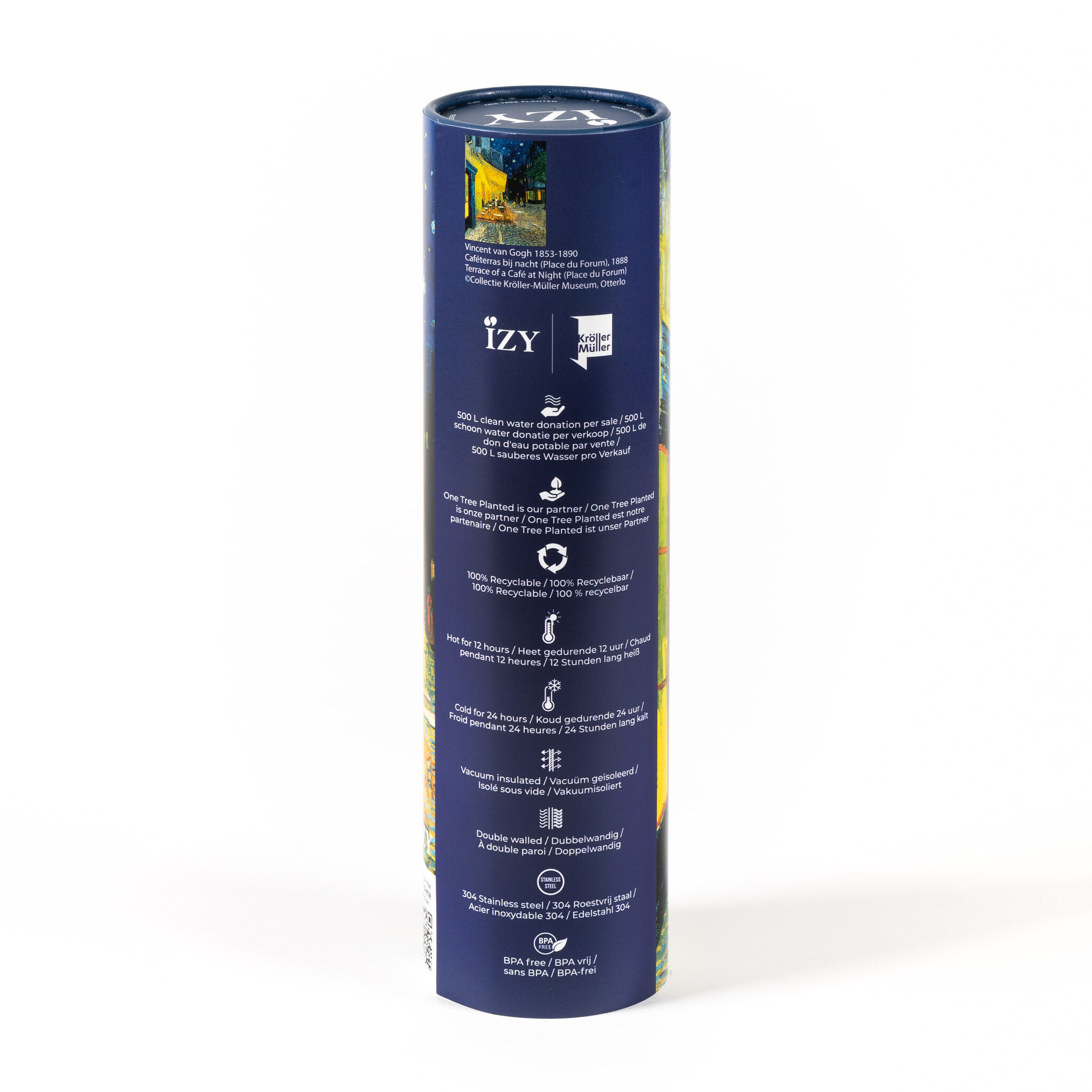 IZY bottle  Van Gogh | Caféterras bij nacht