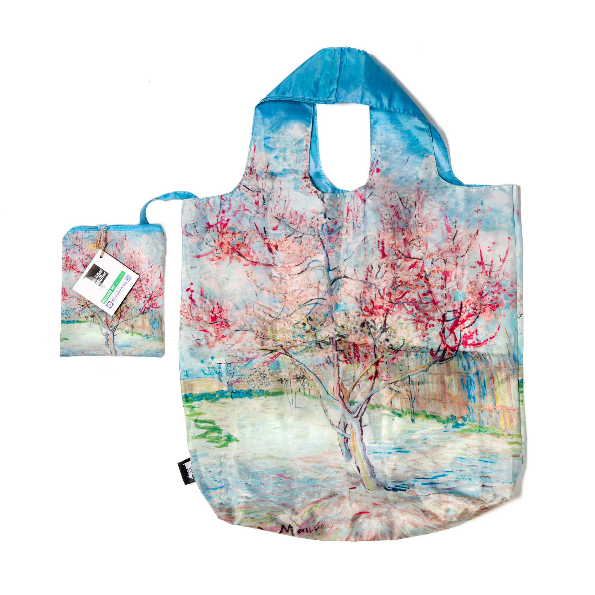 Draagtas Van Gogh |  Roze Perzikbomen