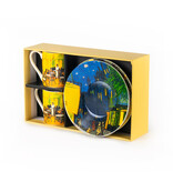 Espresso set van Gogh | Caféterras bij nacht