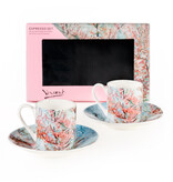 Espresso set van Gogh | Roze perzikbomen