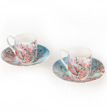 Espresso set van Gogh | Roze perzikbomen
