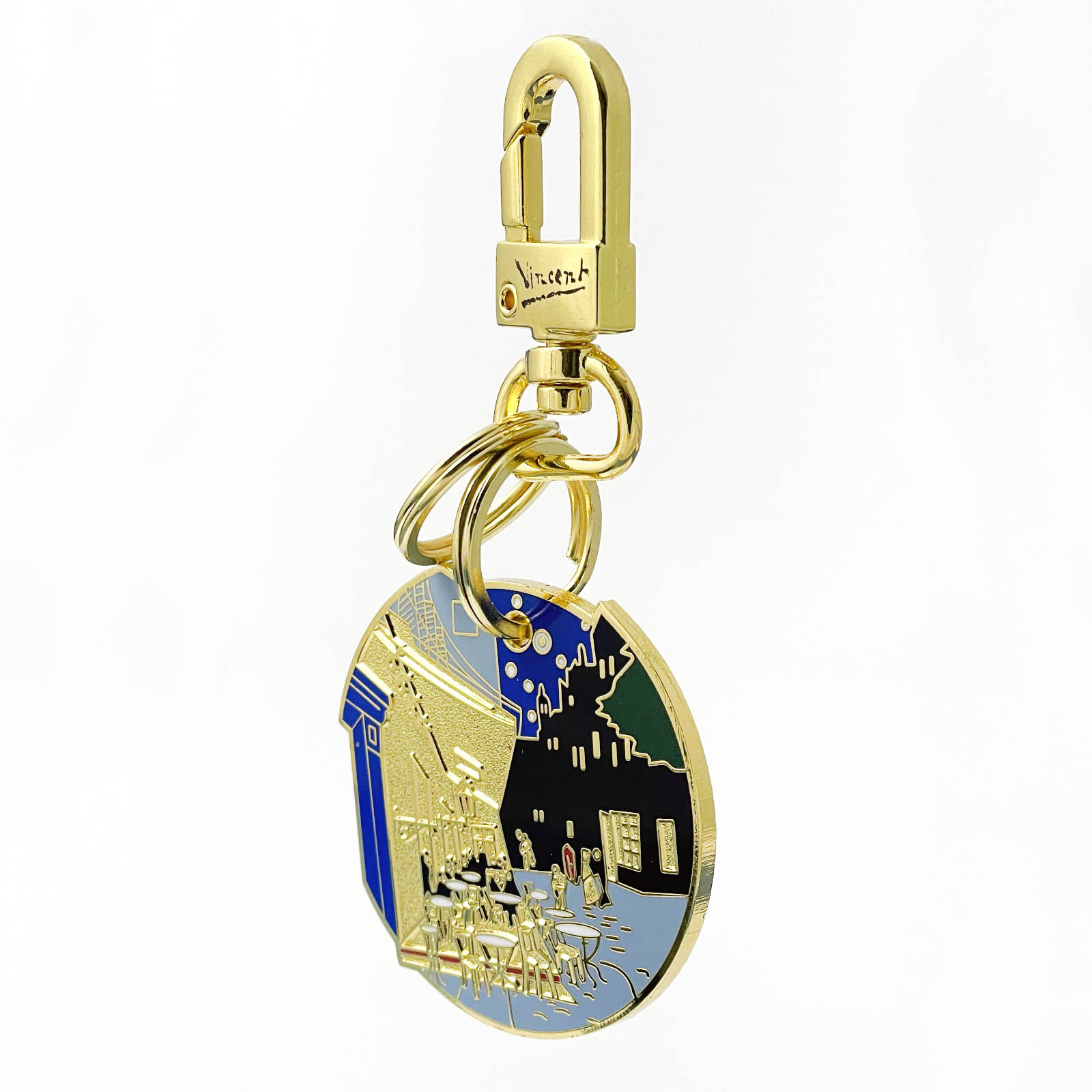 Bag charm Van Gogh | Terrace of a Café at Night