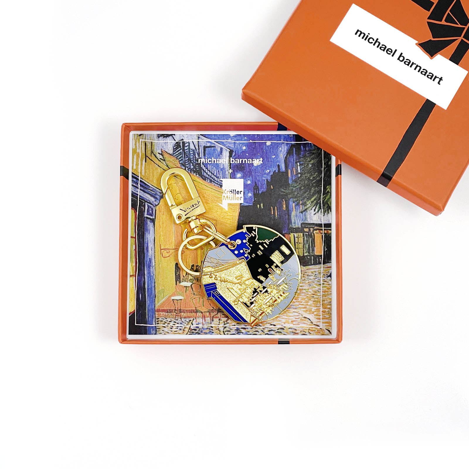 Bag charm Van Gogh | Terrace of a Café at Night
