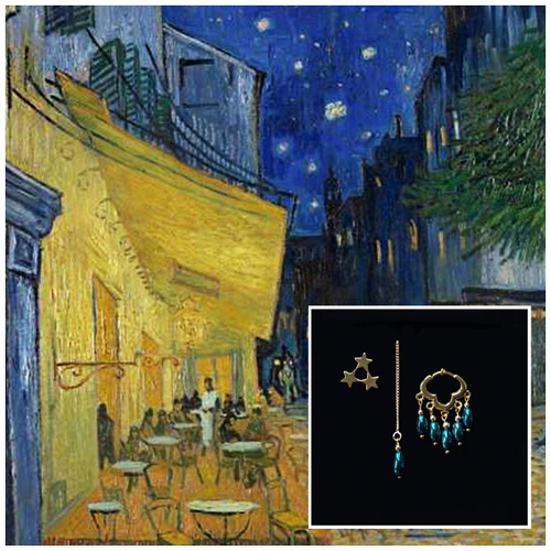 Earparty-star Van Gogh | Terrace of a Café at Night