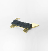 Broche teckel - zwart + Michael Barnaart