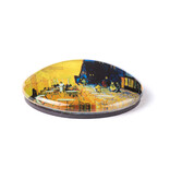 Glass magnet XL Van Gogh | Terrace of a Café at Night