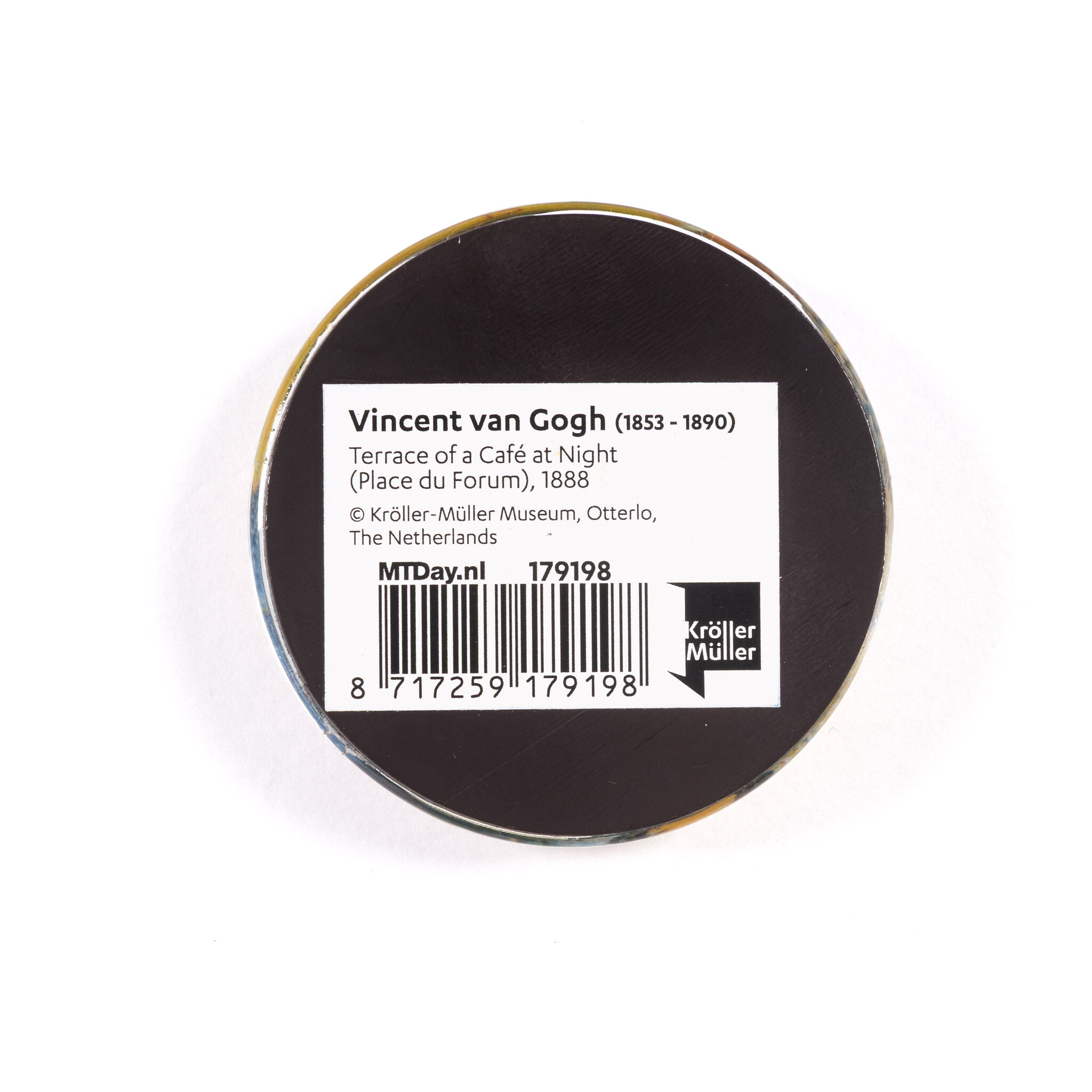 Glass magnet XL Van Gogh | Terrace of a Café at Night