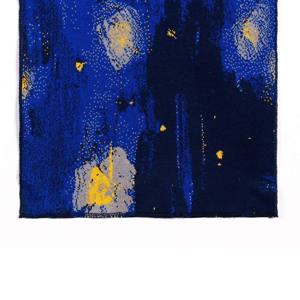 Scarf Van Gogh | Terrace of a café at night  + Michael Barnaart - stars