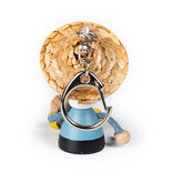 Houten sleutelhanger Van Gogh