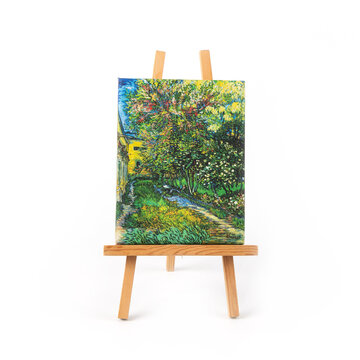 Mini canvas | The garden of the asylum at Saint-Rémy