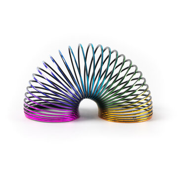 Metalic multicolor slinky