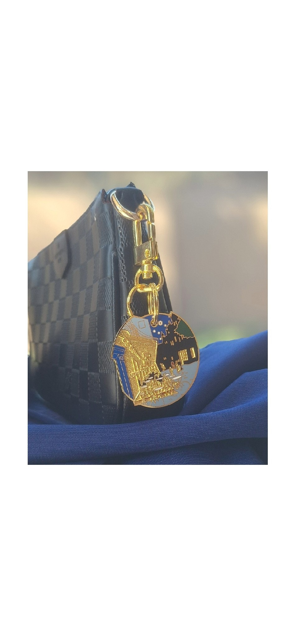 Bag charm Van  Gogh |  Caféterras bij nacht