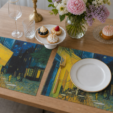Placemat set of two  Van Gogh | Terrace of a Café at Night