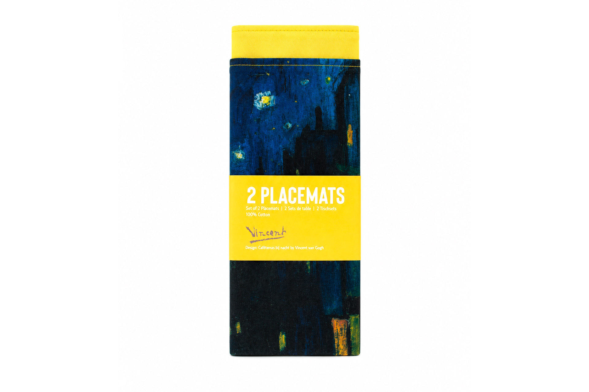 Placemat set van twee Van Gogh |  Caféterras bij nacht