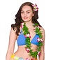Mooie Hawai slinger met bloemen in de kleur roze