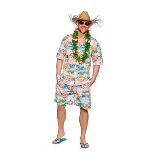 Hawaii shirt met broek roze