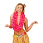 Hawaii slinger roze grote bloemen (11.5cm)