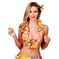 Hawaii slinger oranje bloemen (8.5cm)