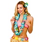 Hawaii slinger blauwe bloemen (8.5cm)