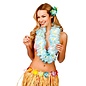 Hawaii slinger blauwe bloemen (11.5cm)