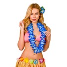 Hawaii slinger blauw met kralenketting