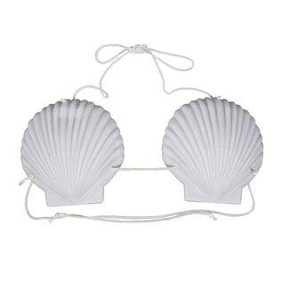 Schelpen BH wit 15cm