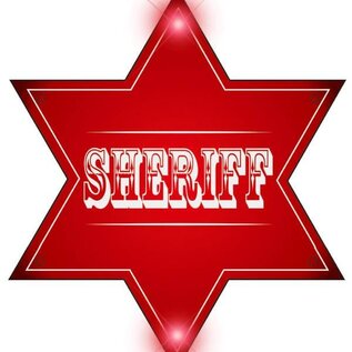 Sheriffster met lampjes