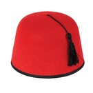 Fez hoed rood