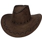 Cowboyhoed bruin suede