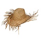 Strohoed met rafels beachboy